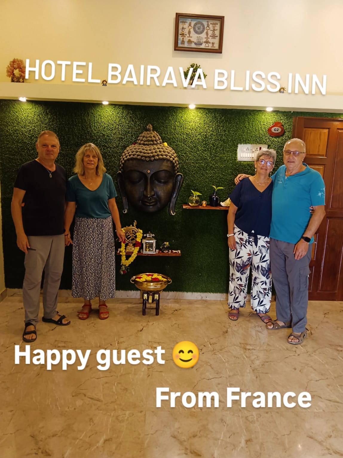 Happy guests from France